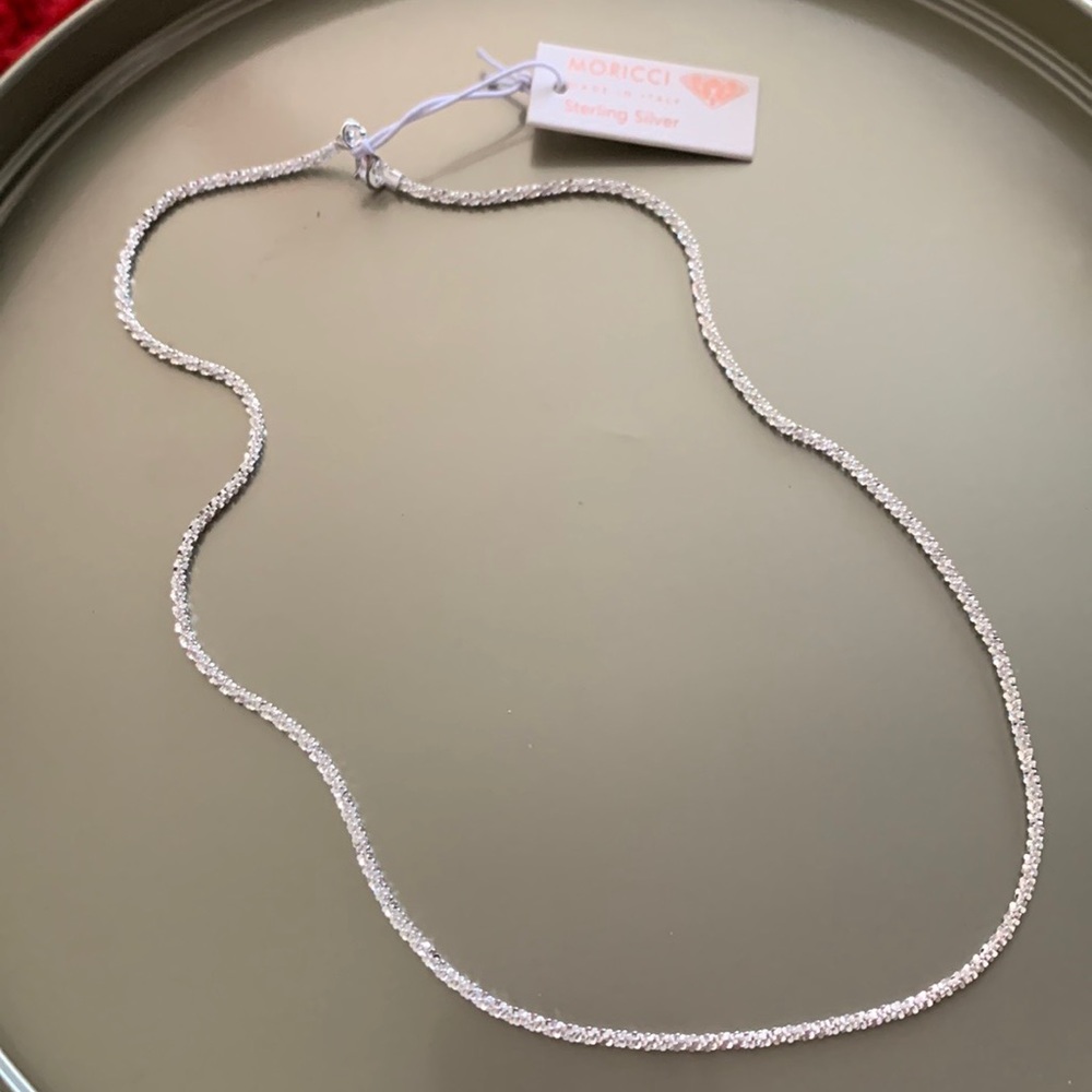 Moricci necklace 925 sterling silver with silver tone / gold tone